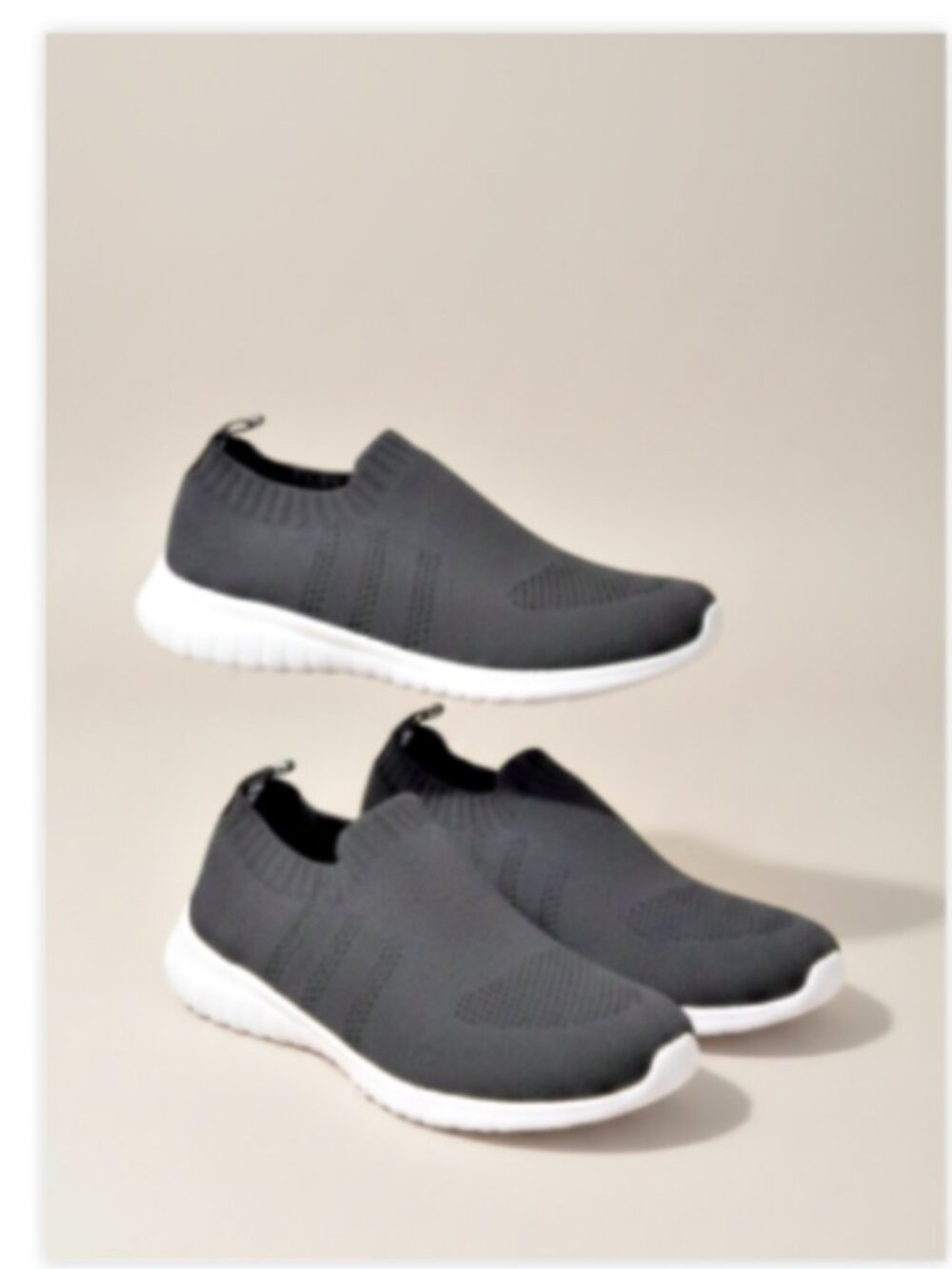 Tiosebon Sock Sneakers Women’s 5.5-6 Black Slip On Mesh Lightweight Shoes
